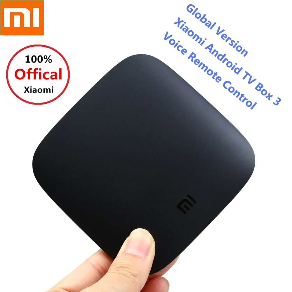 Глобальная версия ТВ приставка Xiaomi 3 голосовое дистанционное управление Android 2 ГБ