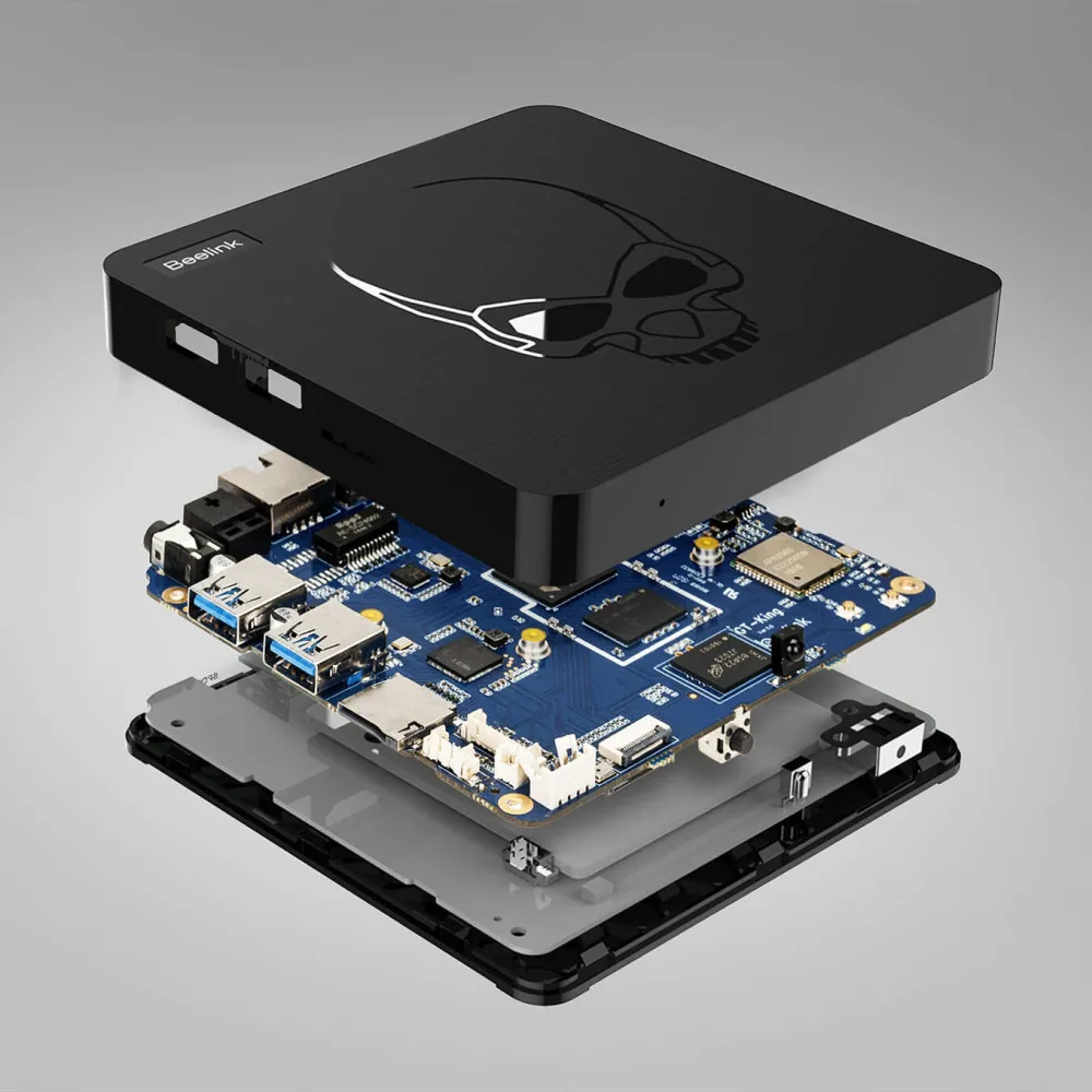 Beelink GT King TV Box Android 9 0 Amlogic S922X 4 Гб DDR4 64 ROM голосовое дистанционное управление 2 4G + 5 8G