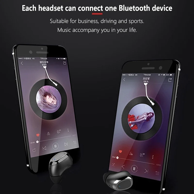 Новые Bluetooth 5 0 наушники с кристально чистым микрофоном беспроводные бинауральные