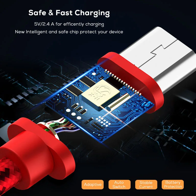 SUPTEC usb type C кабель для Xiaomi Redmi Note 7 USB быстрой зарядки samsung Galaxy S9 S8 Plus S10|Кабели