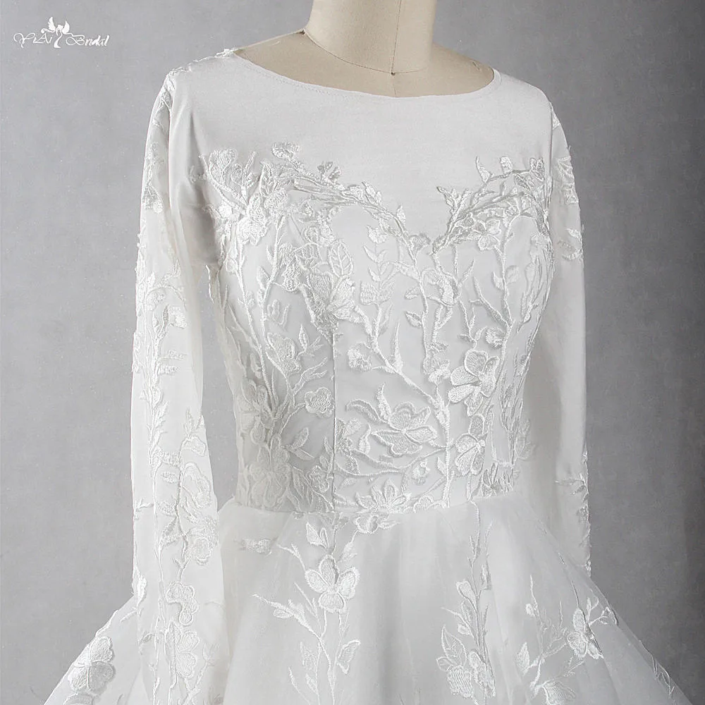 RSW1413 Yiaibridal реальное фото работы с длинным рукавом из спандекса рукавами