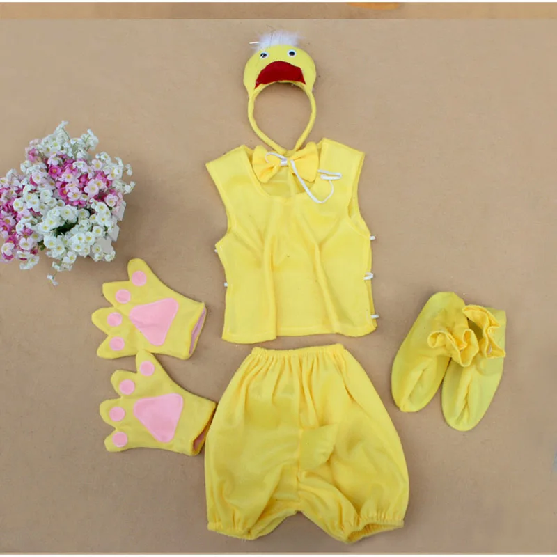 Детский костюм в виде кошки волка коровы лягушки зебры медведя собаки Льва утки