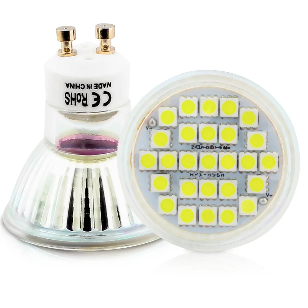 1x GU10 5050 SMD 27 светодиодный 7 Вт белый/теплый белый прожектор Точечные светильники