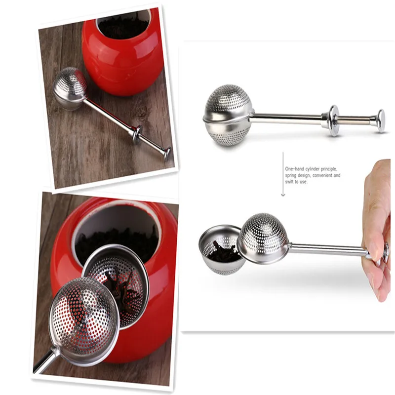 Дуршлаг для заваривания чая в форме шара из нержавеющей стали|strainer spoon|strainer teastrainer