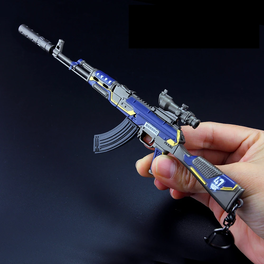 Новая игра Playerunknown's боя PUBG Косплэй реквизит 9 Стиль 98K AWM AKM пистолет металлическая ий Брелок с подвеской игрушки 6 шт./компл