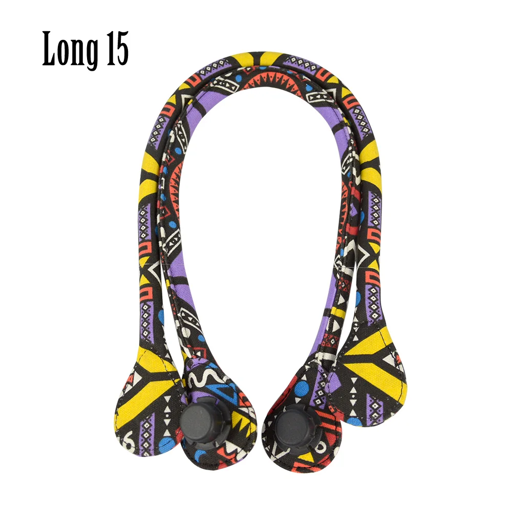 long 15 TANQU Короткие Длинные Круглый Холщовый ткани ручка для Obag Classic Mini O Мешок Для женщин сумка через плечо; сумка - Цвет: long 15