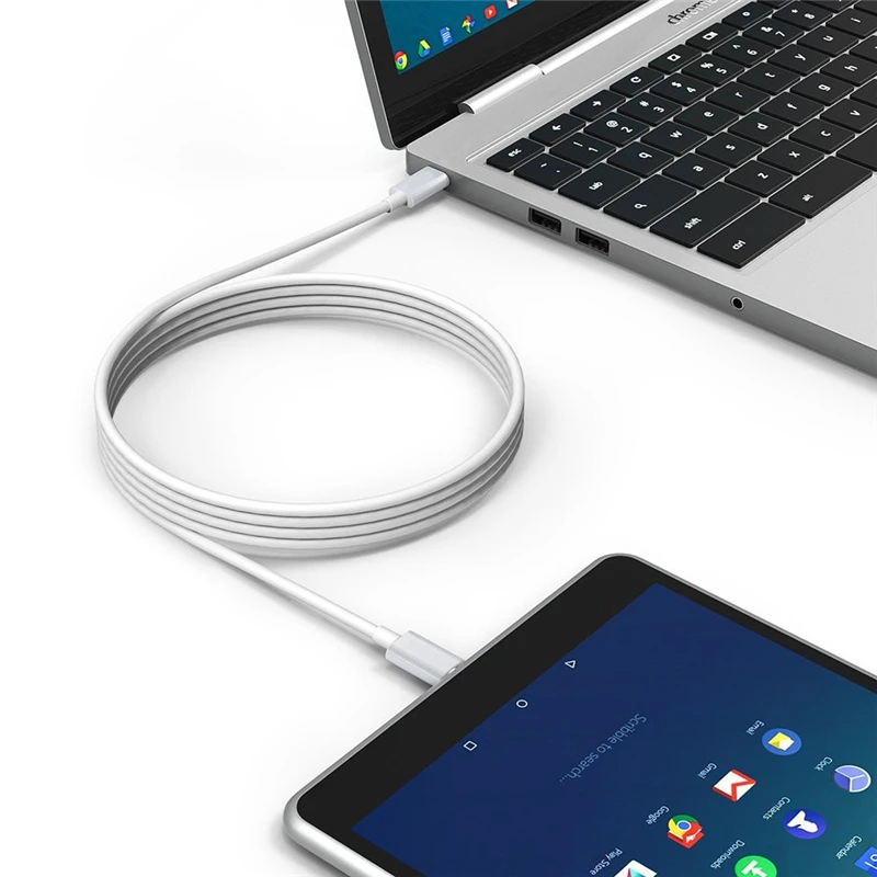 Кабель адаптер USB Type C на длиной 2 м кабель для зарядки и синхронизации нового MacBook