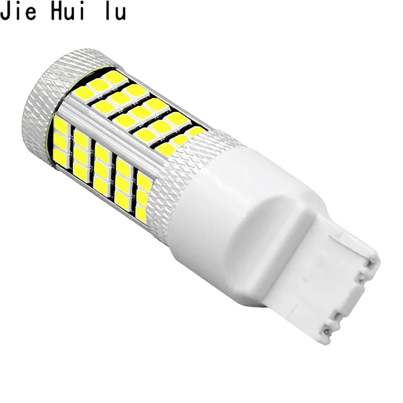 1 шт. T20 7443 7440 T25 3157 3156 светодиодный Белый 66 SMD 2835 Автомобильный задний Задний сигнал