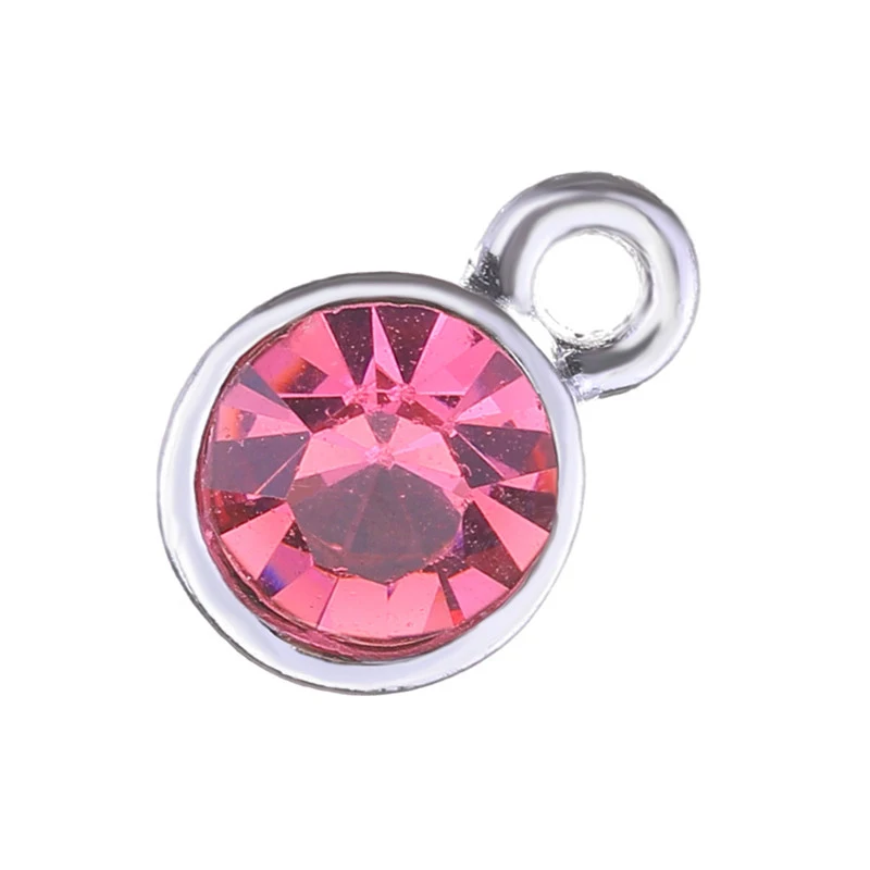 Juya 30 шт./лот Оптовая продажа ручной работы многоцветные камни CZ Birthstone Charms Pendants для создания ювелирных изделий своими руками женщинам и детям на день рождения.