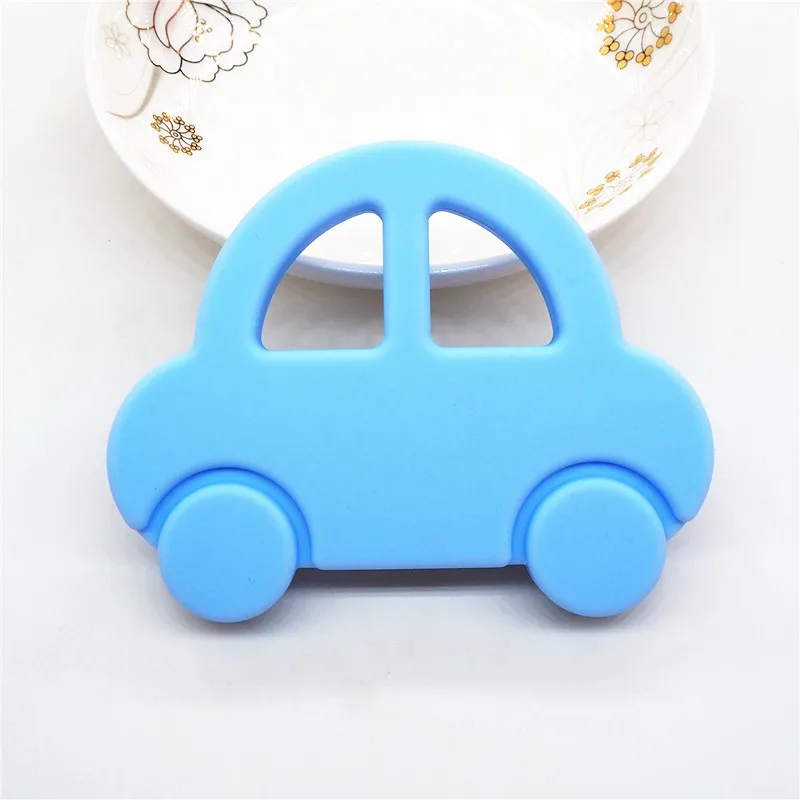Chenkai 2 шт силиконовый Прорезыватель Автомобиль DIY детский душ Жевательная Подвеска для кормления Сенсорное прорезывание зубов пустышка игрушка Gfit BPA бесплатно
