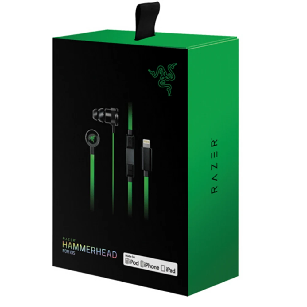Оригинальные наушники Razer Hammerhead iOS In ear с встроенным пультом дистанционного