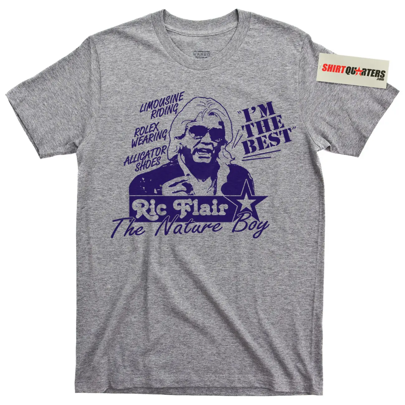 Ric Flair дрип WRESTLEMANIA Профессиональный мир РЕСЛИНГ борец футболка|Мужские футболки| |