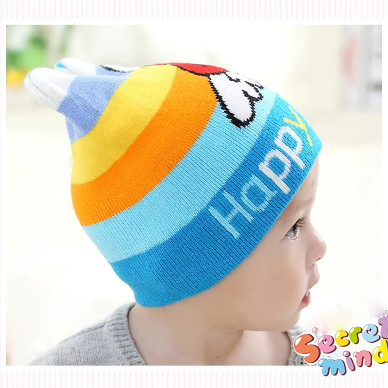 Вязаная Детская шапочка детские шапки с героями мультфильмов Шапки для малышей