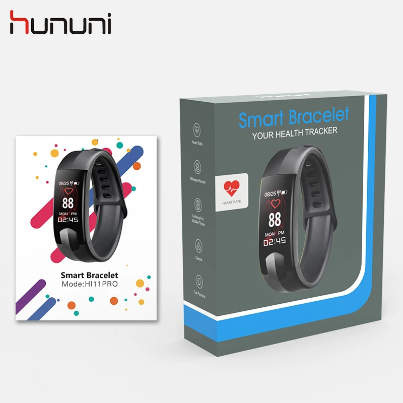 Hununi HI11 PRO Bluetooth умный Браслет фитнес спортивный трекер пульсометр кровяное