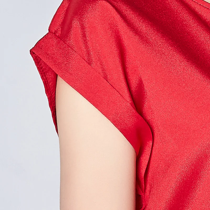 Для женщин Летняя блузка 2017 Новая мода корейский стиль короткий рукав o образным