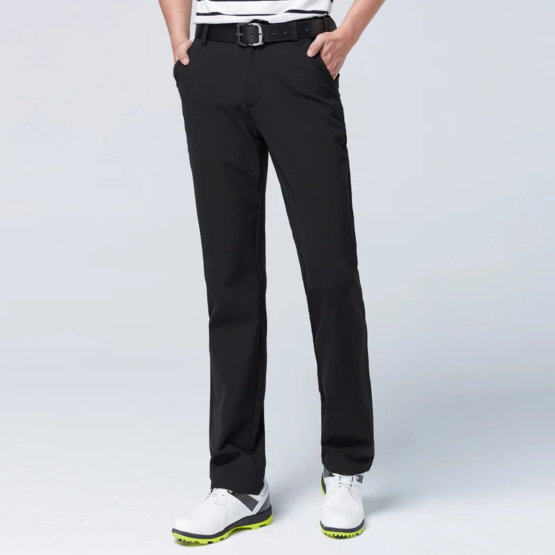 POLO Golf одежда мужские брюки летние дышащие штаны для гольфа высокие эластичные спортивные шорты - Цвет: Черный