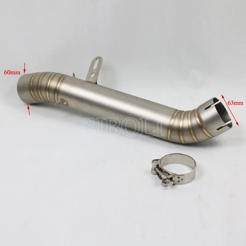 Sistema de escape de motocicleta RSV4, tubo de enlace medio para conexión Aprilia RSV4 2012 a 2015