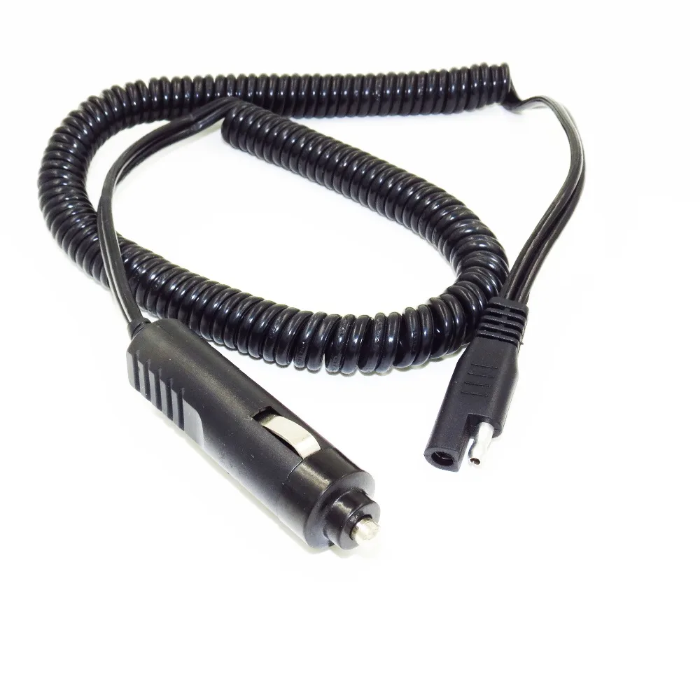 

MOTOPOWER Cigarette Lighter Plug to SAE Coiled Cable Battery Charger Adapter Cable