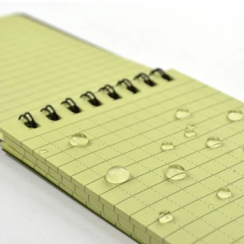 3 шт. 3х5 дюймов желтая тактическая записная книжка Всепогодная водонепроницаемая