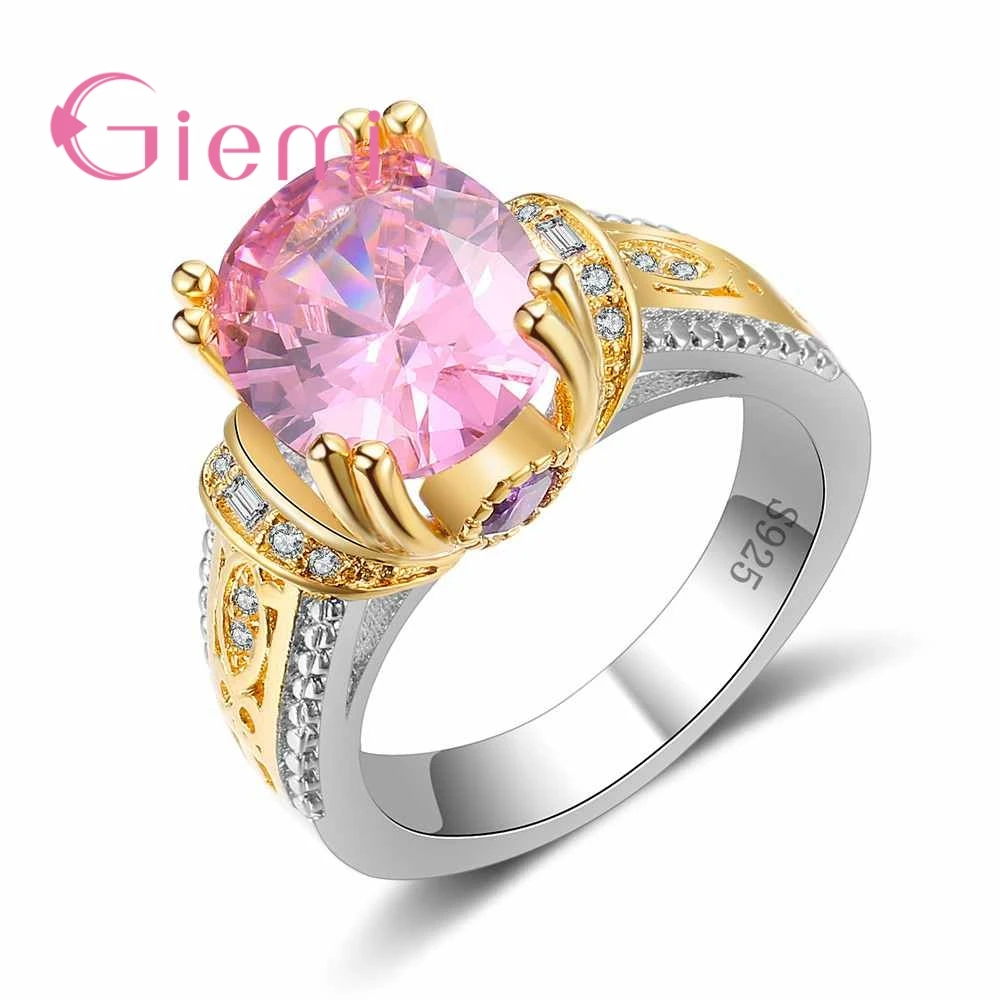 

Модные свадебные ювелирные изделия из настоящего стерлингового серебра 925 пробы, Женское кольцо для влюбленных, подарки на годовщину, оптов...