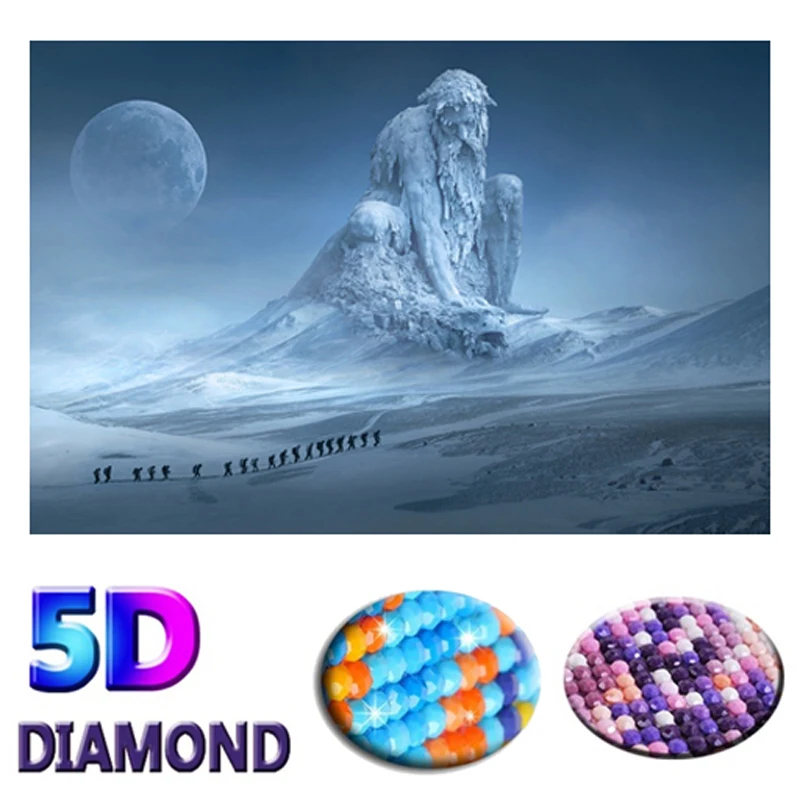 Diy Алмазная картина Снежная горная вышивка Пейзаж Вышивка крестиком европейский