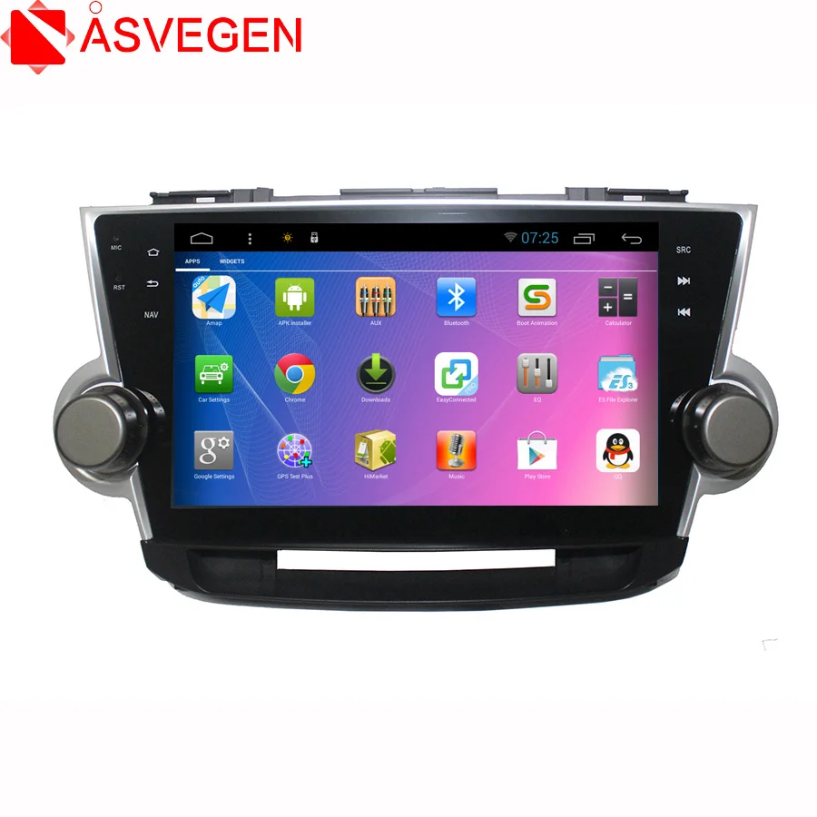 Asvegen Android 7 1 Восьмиядерный автомобильный Радио Vedio Мультимедиа DVD для Toyota HIGHLANDER 2008