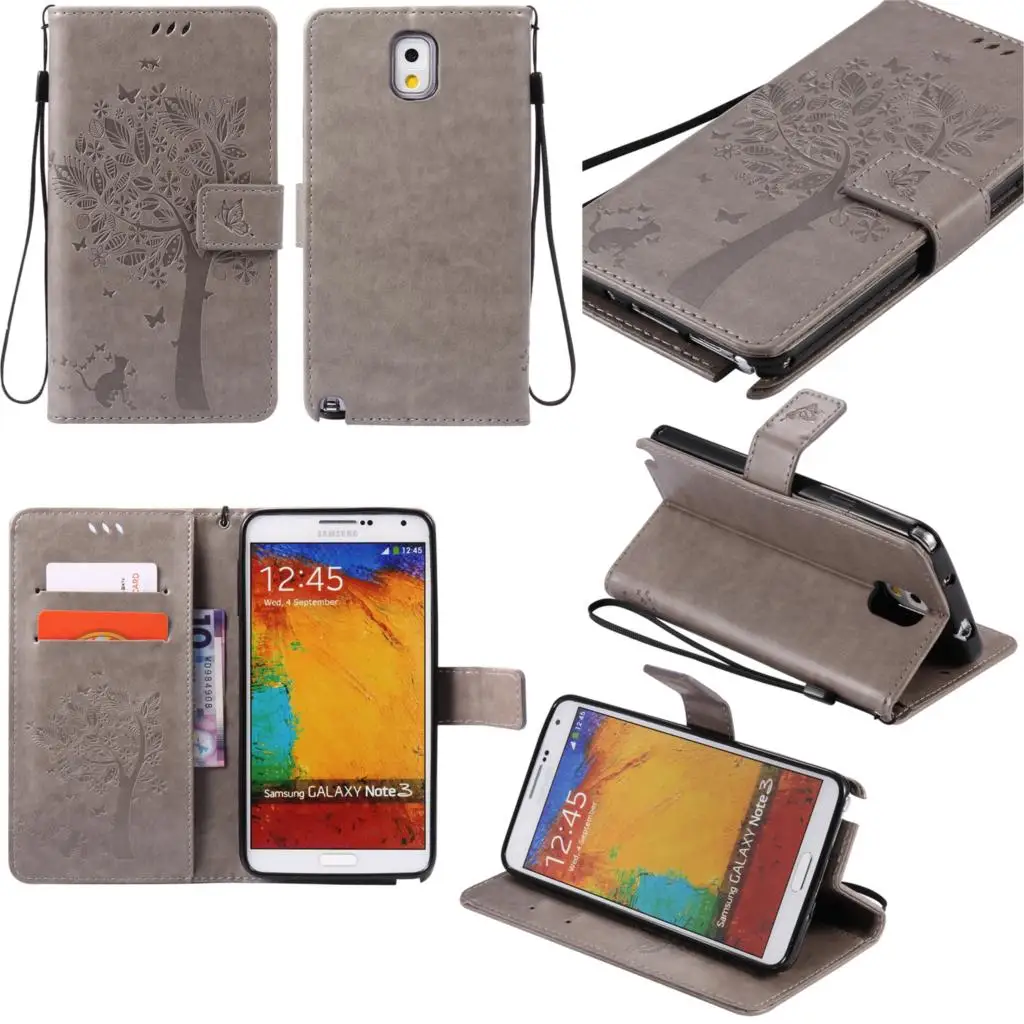 Для телефона с откидной крышкой samsung Note3 чехол для Galaxy Note 3 N900 N9005 SM 9005 держатель