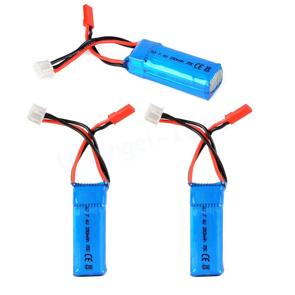 3 шт./лот 2S 7 4 V 350mAh 35C Lipo батарея для мини RC вертолета квадрокоптера модель самолета