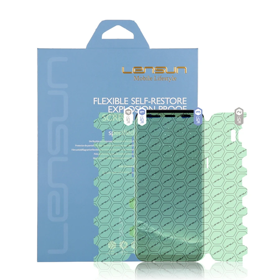 LENSUN Nano Self Restore Full Cover Mobile Film For Samsung Galaxy S8 Screen Protector|film for samsung|film mobilefull cover |
