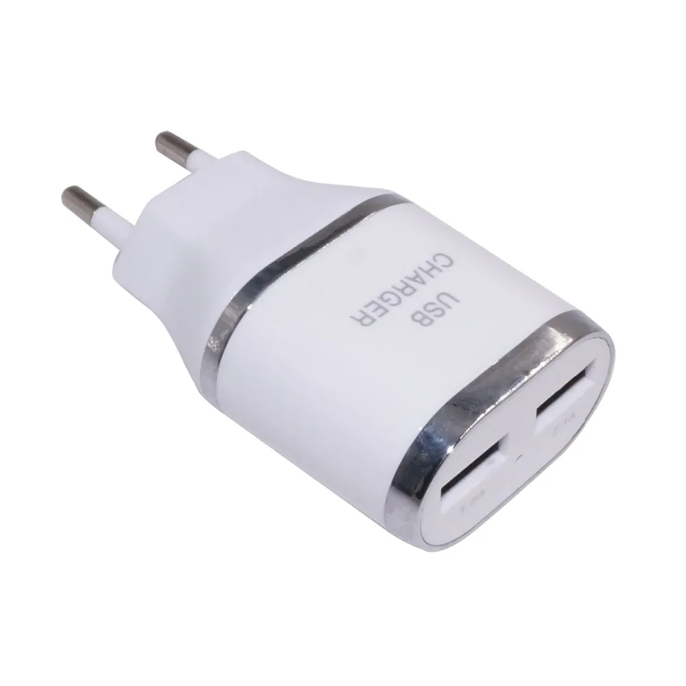 Quwind стены Зарядное устройство 5 В 2A Dual USB Адаптеры питания ЕС Plug 100 В-240 для Android IPhone 6