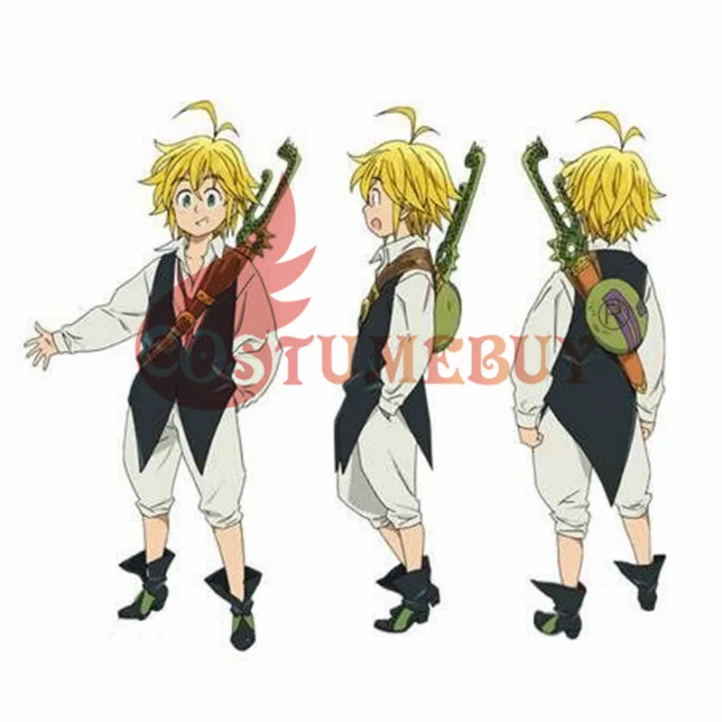 CostumeBuy аниме семь смертных грехов nanatsu no taizai Дракон грех гнева Meliodas косплэй костюм, полный набор форма