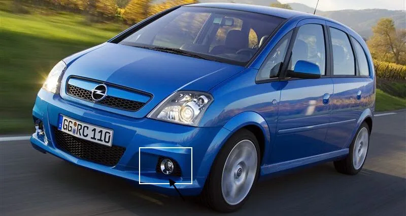 Для Vauxhall Opel Meriva OPC 2003-2010 2-в-1 светодиодный 3 цвета Ангельские глазки DRL Габаритные огни Cut-Line объектива Противотуманные фары лампы