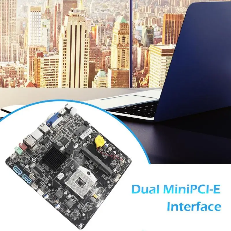 JINGSHA HM55 PGA988 Настольный ПК материнская плата DDR3 SATA II Mini ITX материнская плата для Мини хост/HTPC/рекламная машина/радио