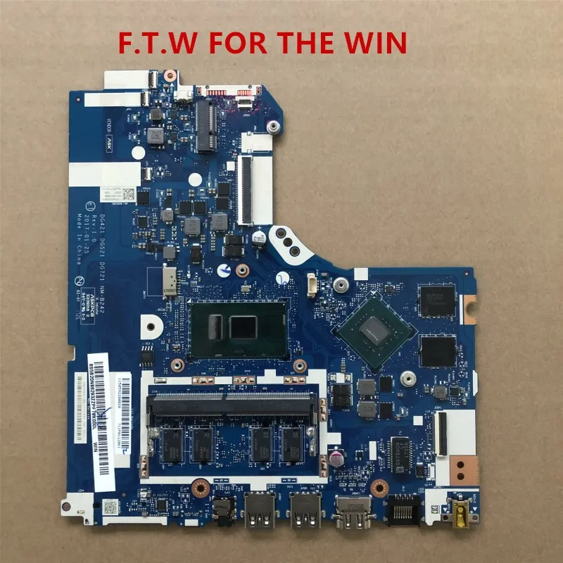 

Материнская плата для ноутбука Lenovo 320-15ISK, б/у, I7-7500U ГБ, NM-B242 МГц
