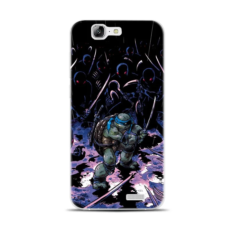 H162 Ninja Turtles Transparent Hard Thin Skin Case Cover For Huawei P8 P9 P10 Lite Plus 2017 Honor 8 9 6X |