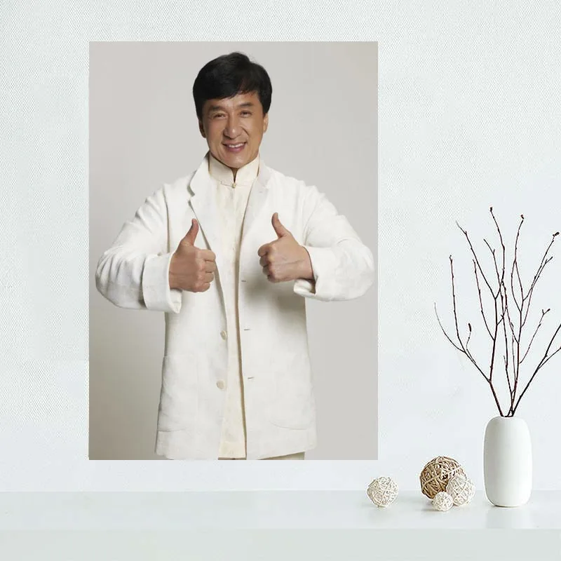 Картина на холсте Джеки Чан заказ плакат для домашнего декора тканевый настенный