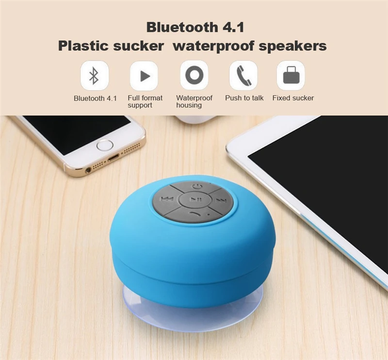 Vefly портативный динамик bluetooth mini беспроводная водонепроницаемая Душ динамики для