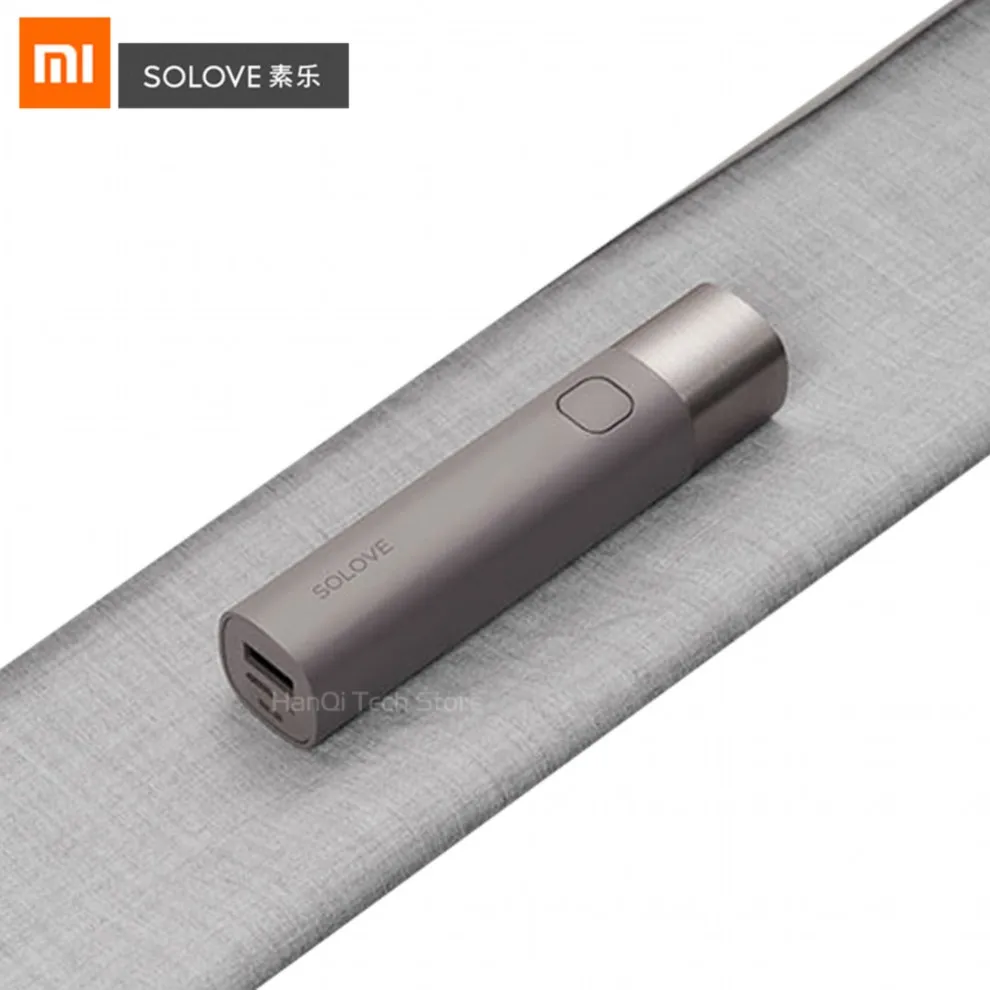 Purple Xiaomi Solove X3 USB Перезаряжаемый яркий EDC фонарик 3000 мАч Внешний аккумулятор портативный мини светодиодный фонарь для велосипеда - Цвет: Purple