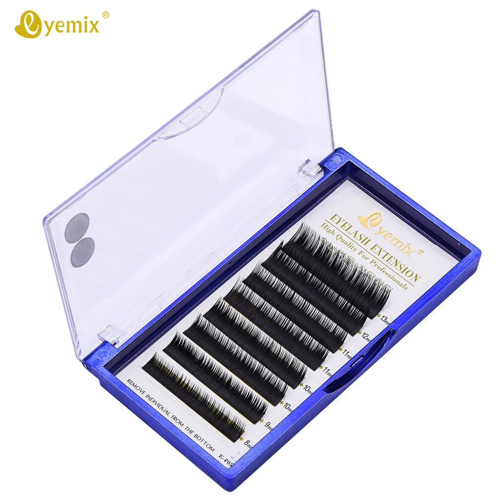 

1 Tray/Lot Ellipse Flat False Eyelash Extensions Soft Thin Tip Flat Roots New Products Saving Time Recomended by Technicians