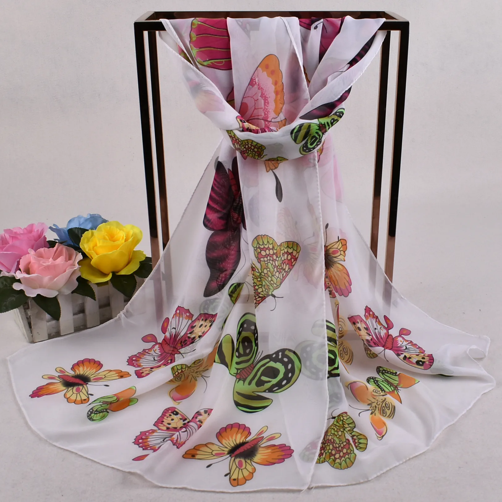 Новинка 2017 года модные женские туфли летние классические печати шали шарф Шарфы