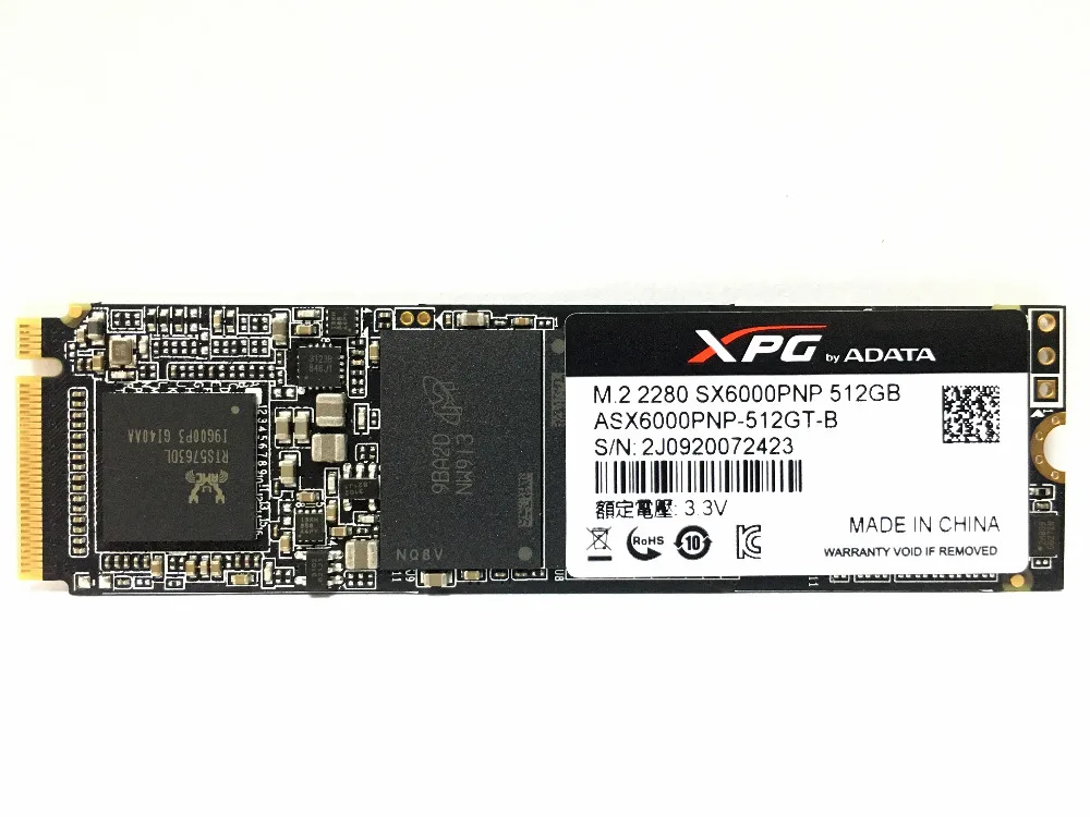 ADATA XPG SX6000 256 ГБ 512 Гб PCIe Gen3x4 M.2 2280 для настольного компьютера внутренний жесткий
