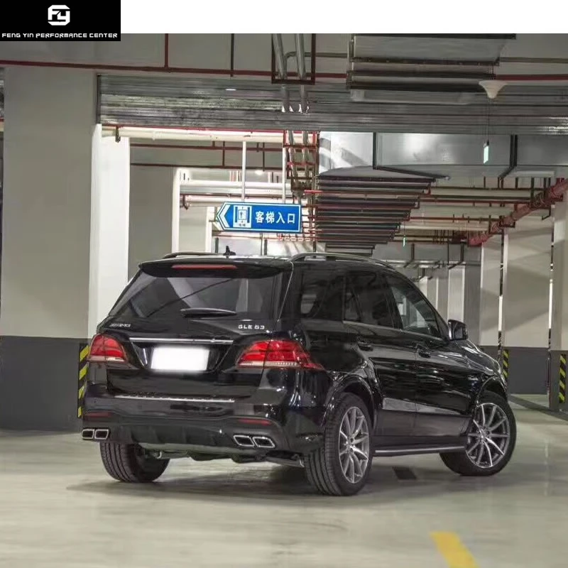 W166 GLE400 GLE63 AMG стиль ПП Неокрашенный передний бампер задний бампер диффузор выхлопные трубы для Mercedes Benz W166 GLE 350