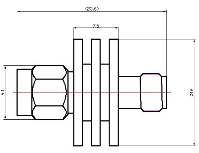 10dB 20dB 40dB аттенюатор DC-13GHz SMA N разъем коаксиальный Фиксированный аттенюатор 5 Вт 50 Ом аттенюатор Sma Sttenuator Kit