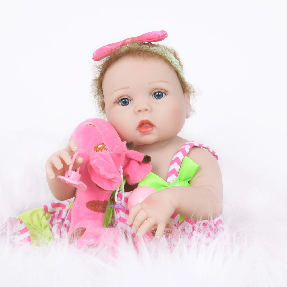22 &quot55 см куклы Reborn полностью виниловые реалистичные детские DIY Brinquedos Фигурки