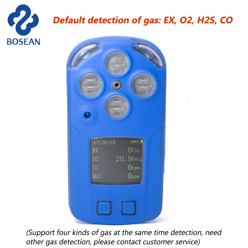 4 в 1 мульти детектор газа окись углерода CO O2 H2S кислородный анализатор горючих