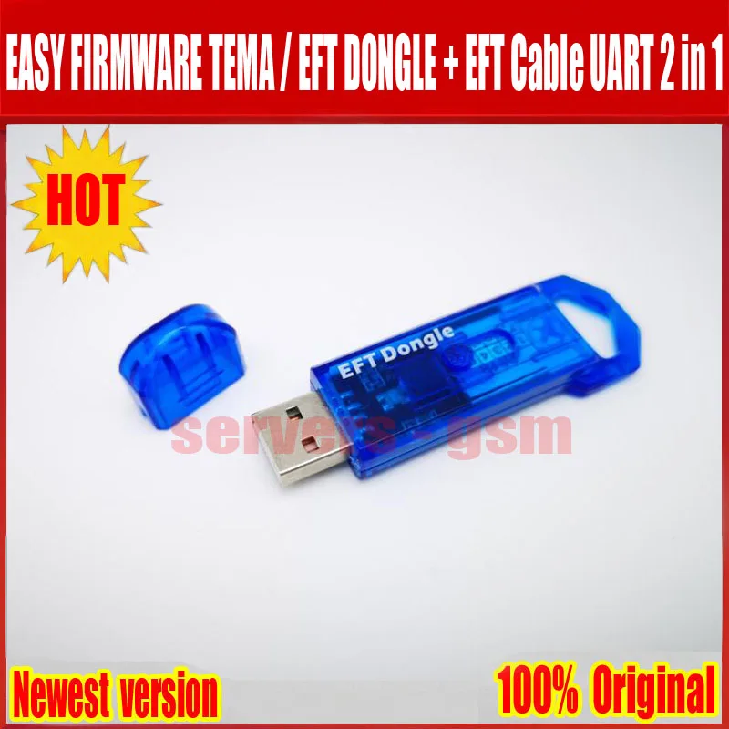 Новинка 100% оригинальная прошивка TEMA / EFT DONGLE + кабель UART 2 в 1 Бесплатная