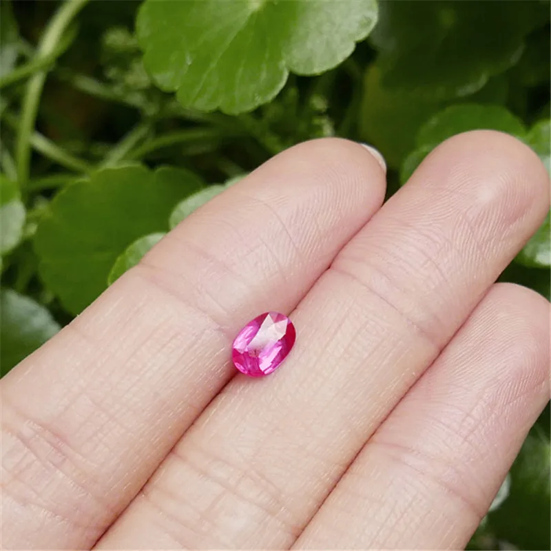 0.73 карат роза красная естественный без тепла ruby Расшатанный Камень Мозамбик |