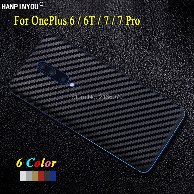 Для OnePlus 6/6 T/7/7 Pro Новая задняя крышка наклейка Кожа 3D углеродное волокно