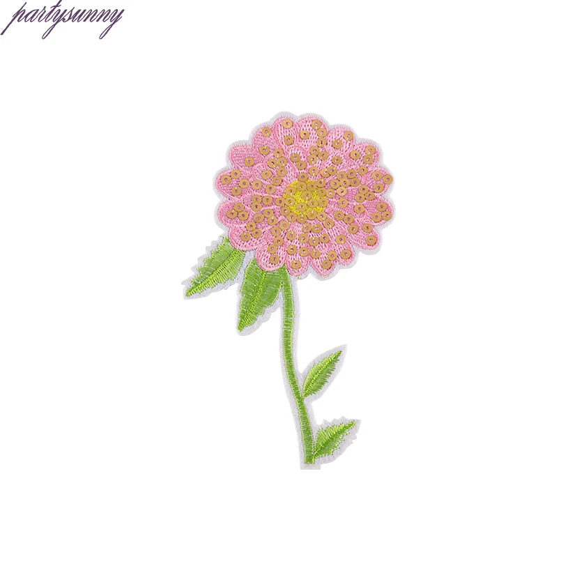 PF Полоса Роза Патч Птица Цветок Вышивка Термо-клей Одежда Патчи Наклейки для