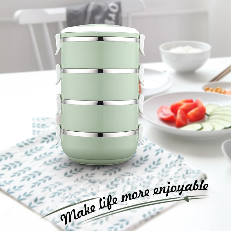 Ланч бокс Tiffin из нержавеющей стали Bento комбинированный контейнер для